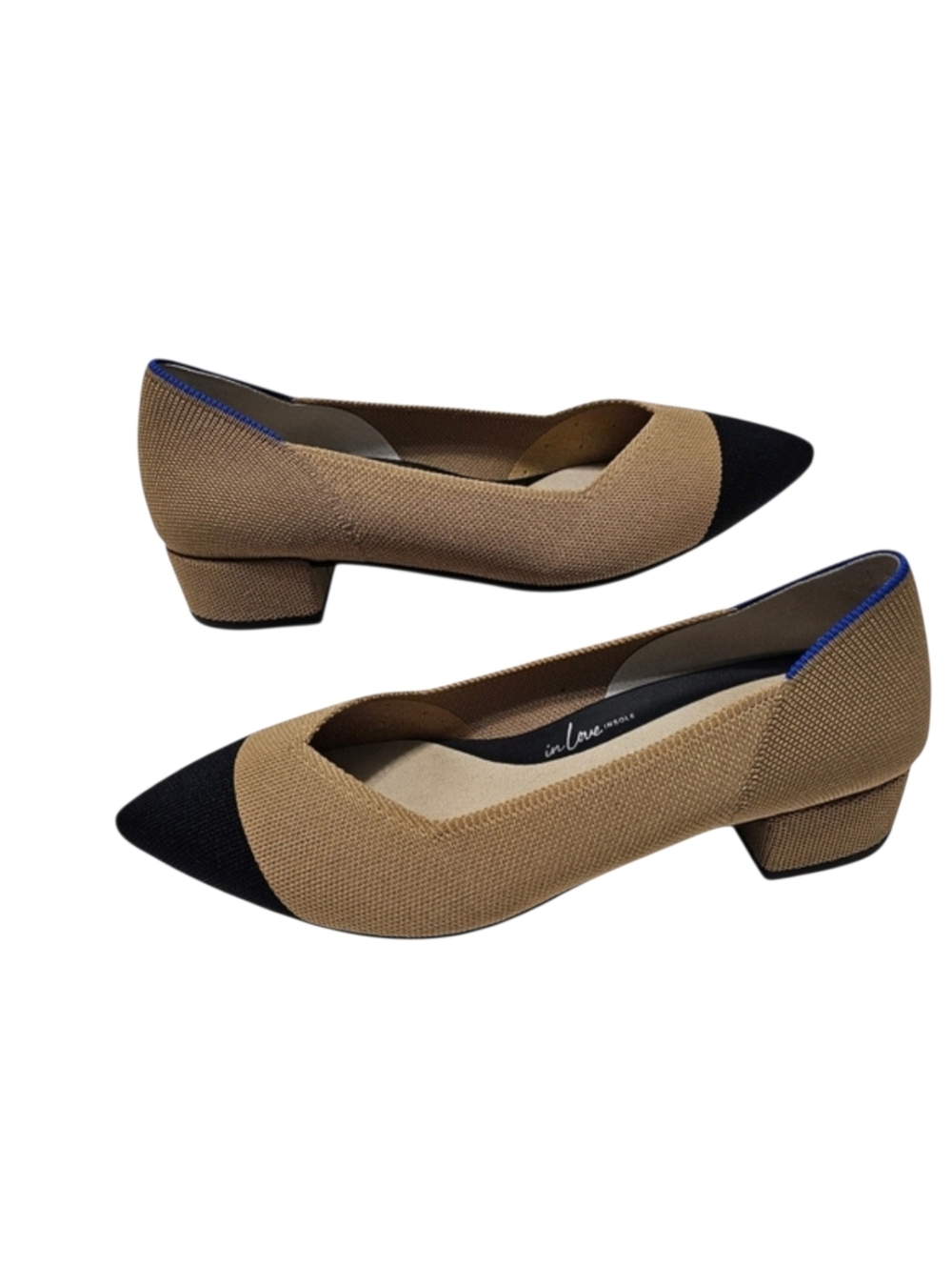 Rothy's The High Point Heels In Wren Cap Toe Colorway Sz 10